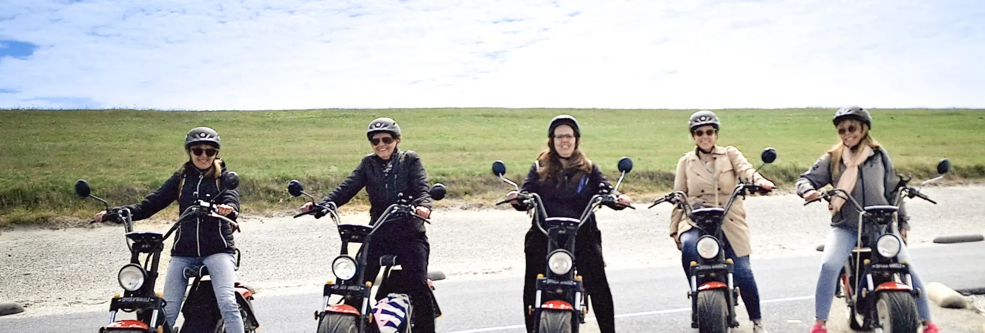 Team uitje 2023 op scooter